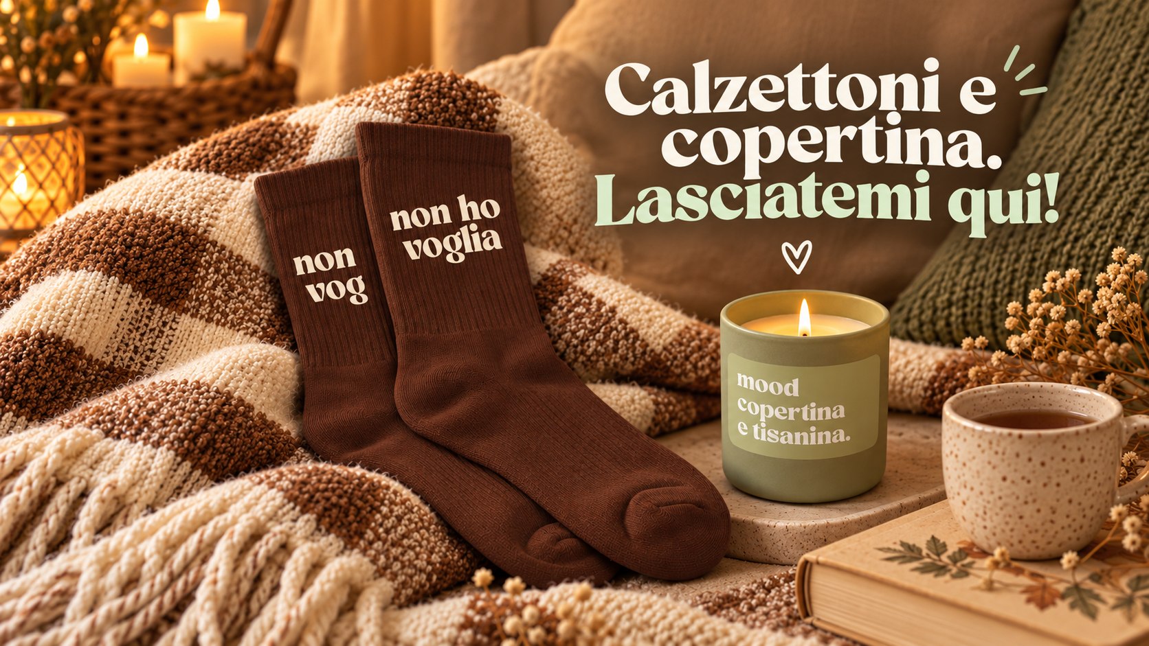 Warm socks and a blanket. Leave me here!